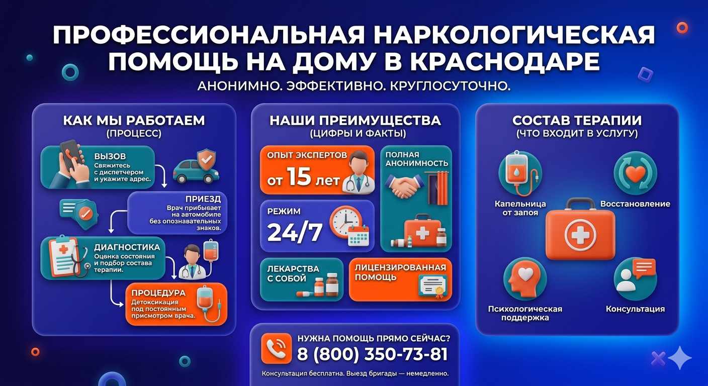 Инфографика о принципах лечения алкоголизма на дому в Апрелевке: этапы вызова нарколога, преимущества анонимной детоксикации и состав медицинской помощи.